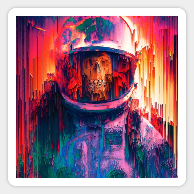 Astro - Glitch Art Magnet by fhespinosa